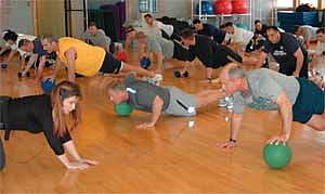 Corporate exercise classes for Total Human Performance